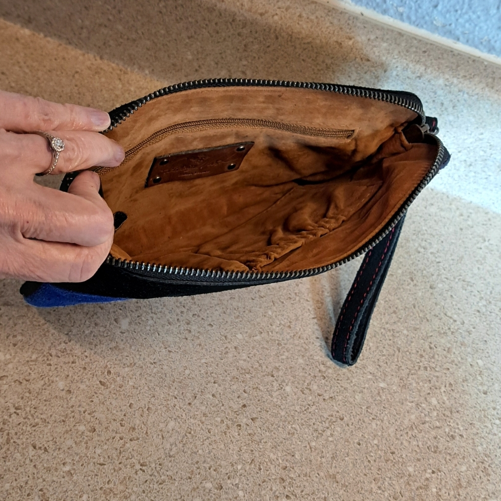 Patricia Nash Leather Suede Wristlet - Picture 8 of 9